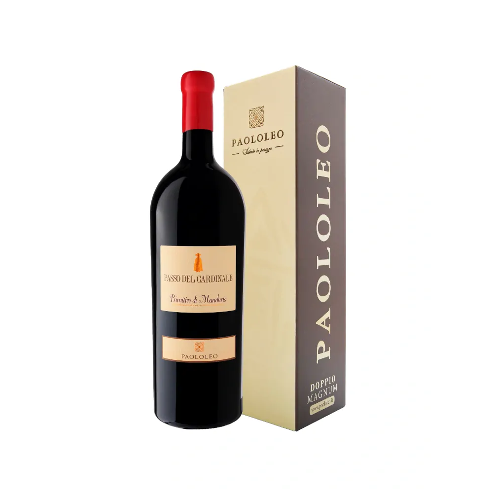 Primitivo di Manduria D.O.P. 3L Passo del Cardinale Paololeo + Gift box