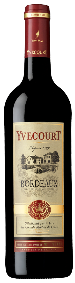 Bordeaux A.O.C.Yvecourt Rouge Yvon Mau