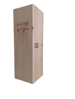 Wooden Gift Box Asolo Prosecco D.O.C.G. Brut millesimato Bianchin 1,5l