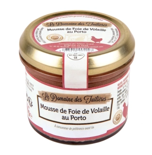 Tuiliéres Mousse de Foie de Volaille au Porto 90 g. (Zamatovo hladká paštéta z hydinovej pečene dochutená portským vínom)