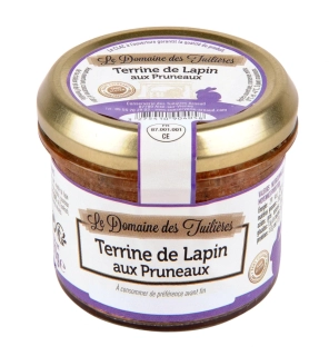 Tuiliéres Terrine de Lapin aux Pruneaux 90 g. (Králičia terina so sušenými slivkami)