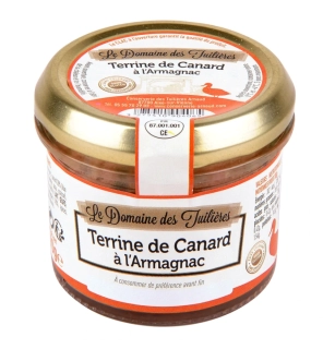 Tuiliéres Terrine de Canard á l´Armagnac 90 g. (Kačacia terina dochutená armaňakom)
