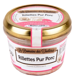 Tuiliéres Rillettes pur Porc 180 g. (Bravčové výpečky)