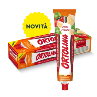 Červené pesto v tube - Pesto Rosso con Pomodoro Ortolina tubus Rodolfi 130g