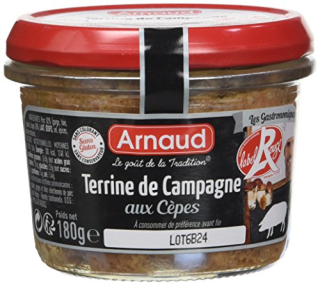 Label Rouge Terrine Campagne aux Cépes 180 gr.(Sedliacka terina s hríbikmi)