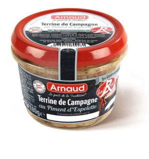 Label Rouge Terrine Campagne au Piment d´Espelette 180 gr.